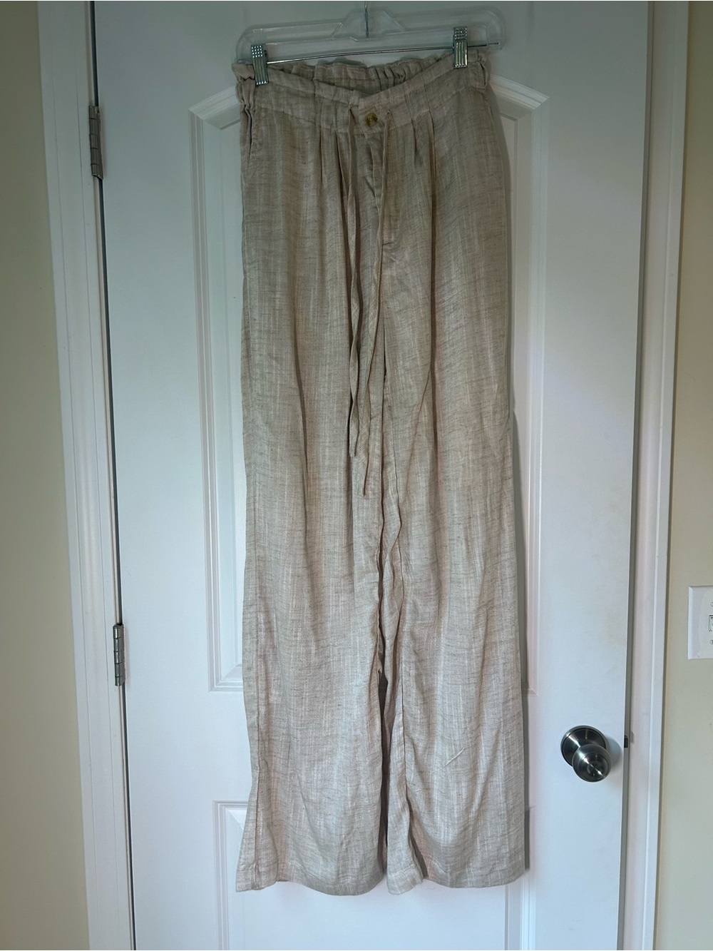 Thread & Supply High Waisted Khaki Drawstring Pants - Size Med